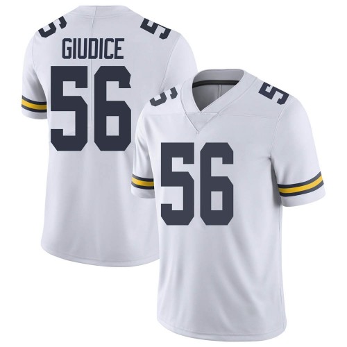 Dominick Giudice Michigan Wolverines Men's NCAA #56 White Limited Brand Jordan College Stitched Football Jersey KBO3854OG